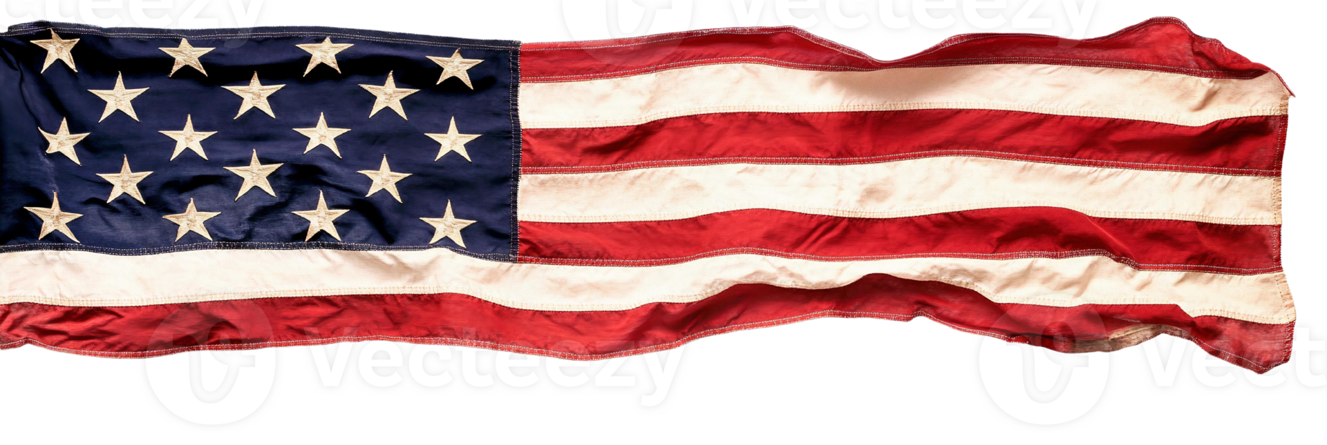American flag isolated on transparent background png
