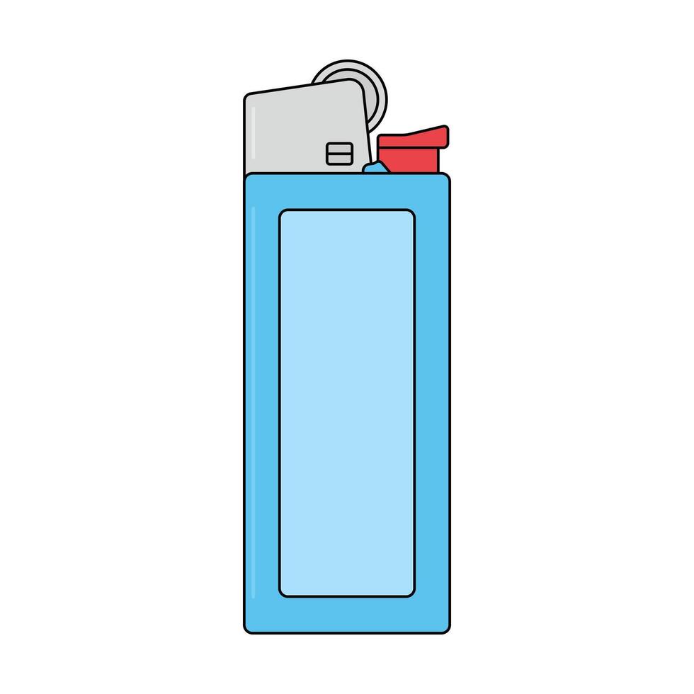 kids drawing illustration mini lighter cartoon isolate vector