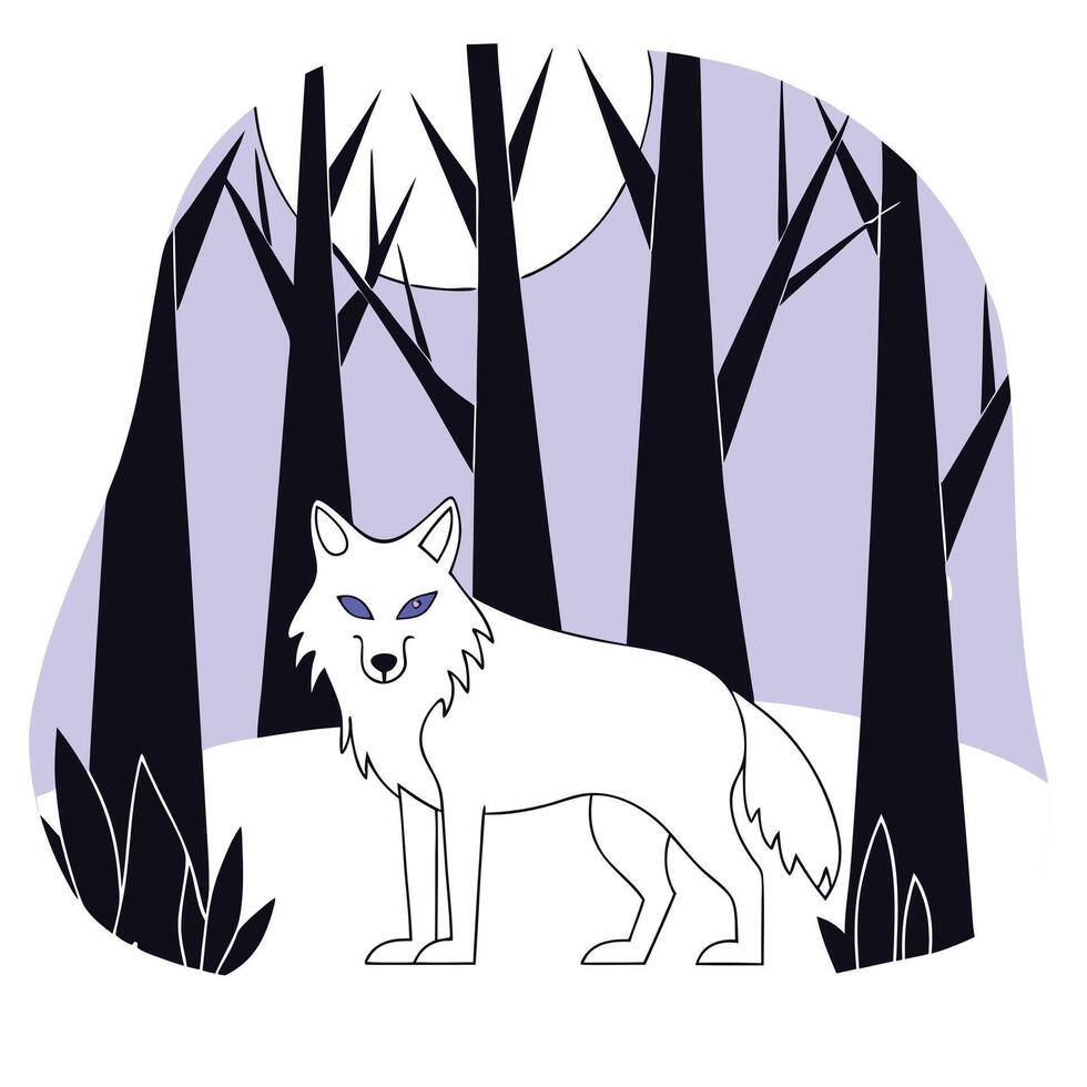 Fox in the Wild, A Beautiful and Joyful Nature Scene vector