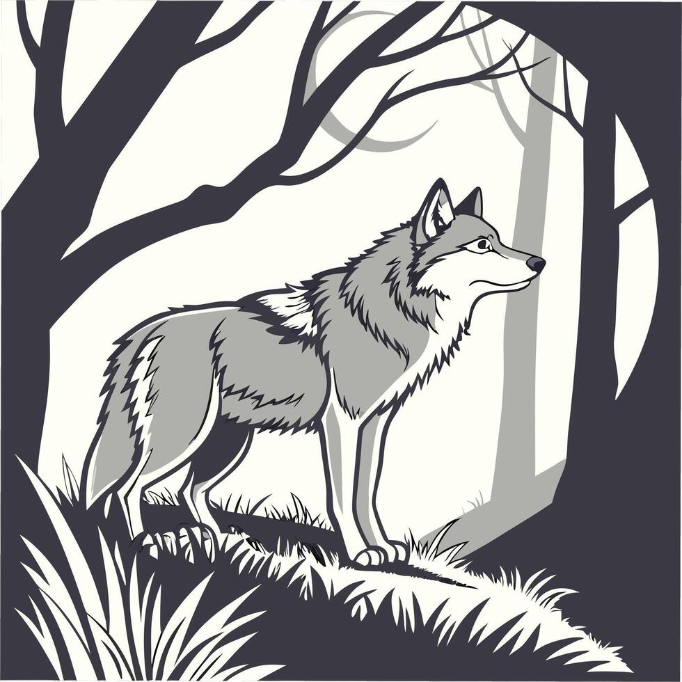 Charming Woodland Fox , A Fantasy-Inspired Cartoon Animal vector