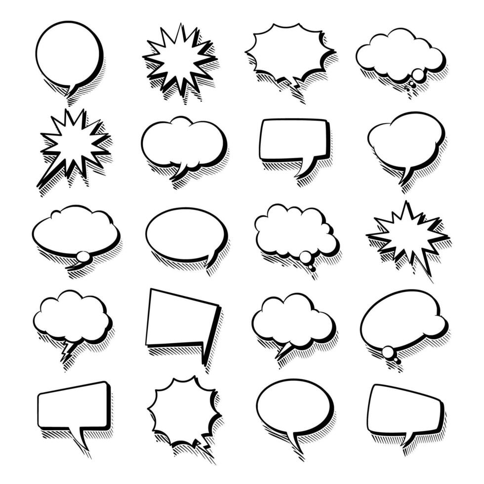 3D Pop Out Chat Bubbles for Eye Catching Designs vector