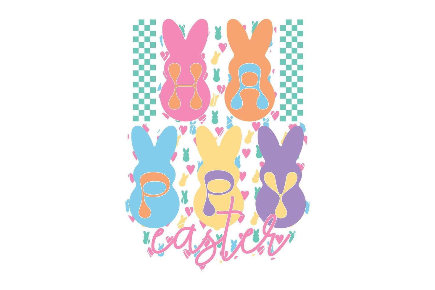 Happy Easter EPS T-shirt Design vector