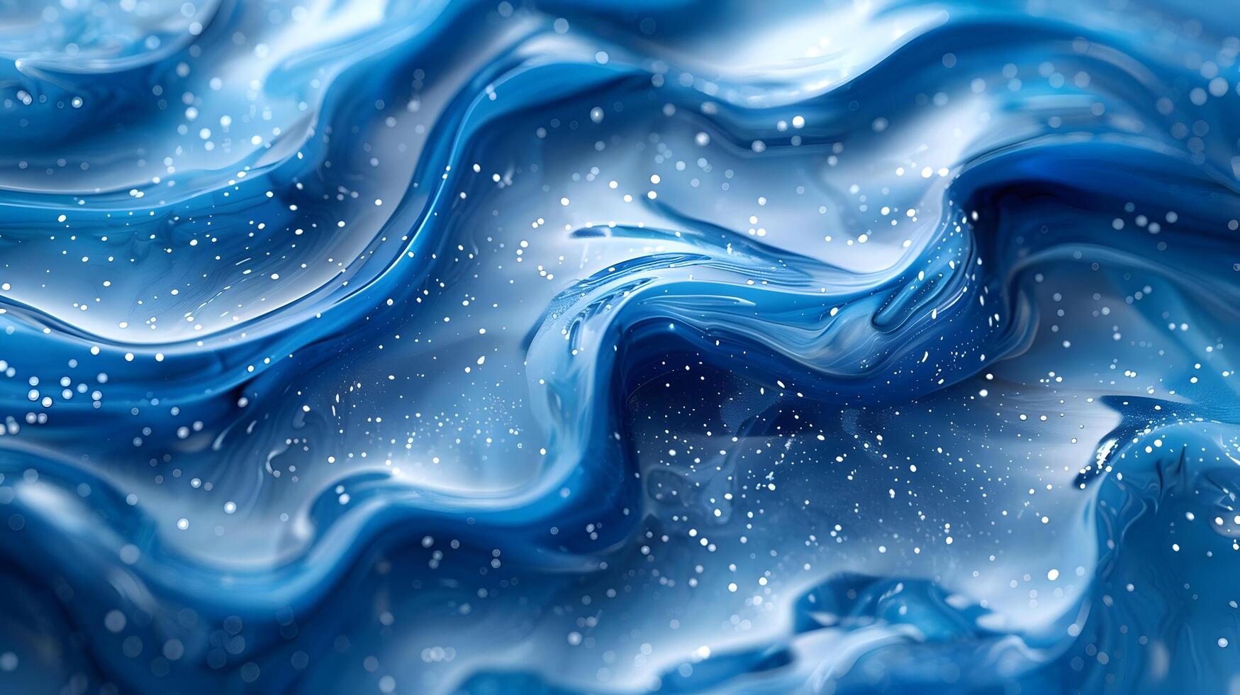 Abstract Blue Swirling Background with White Speckles photo
