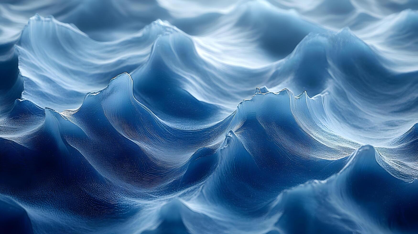 Abstract 3D Blue Water Wave Background photo