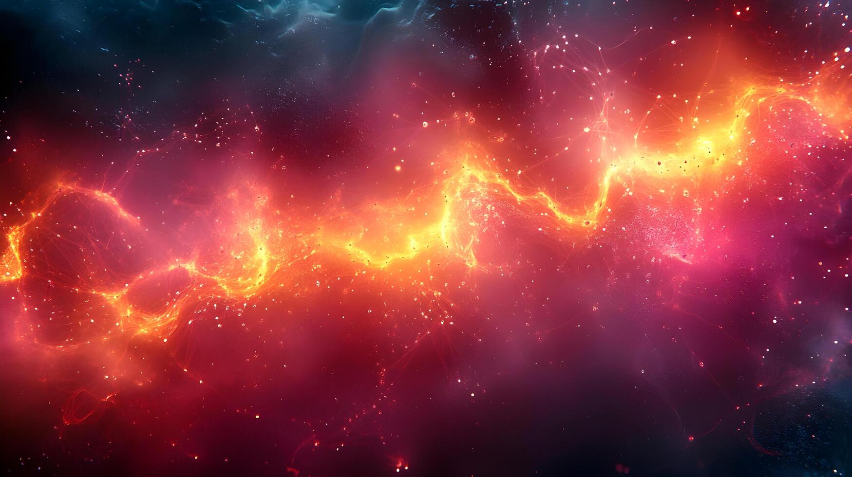 Abstract Background with Red and Yellow Lights photo