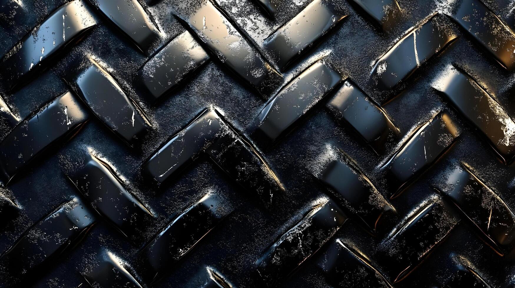 Black Shiny Geometric Pattern 3D Background photo