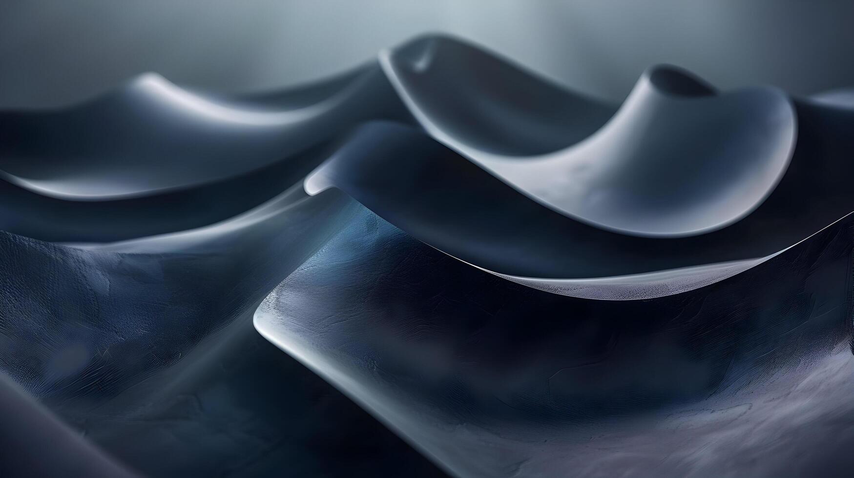 Abstract 3D Background with Deep Blue Waves photo