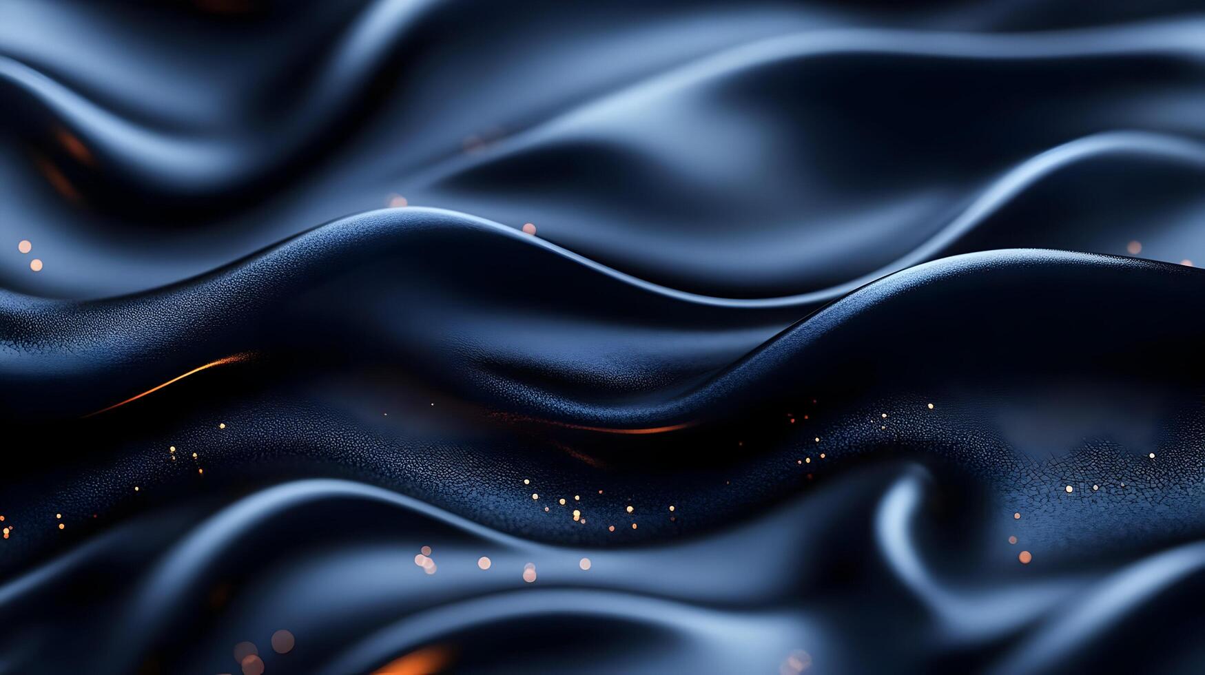 Abstract Background with Waves and Glowing Lights 3D Illustration photo