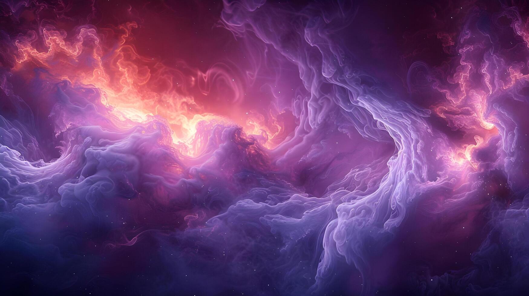Abstract Purple and Orange Swirls Background photo
