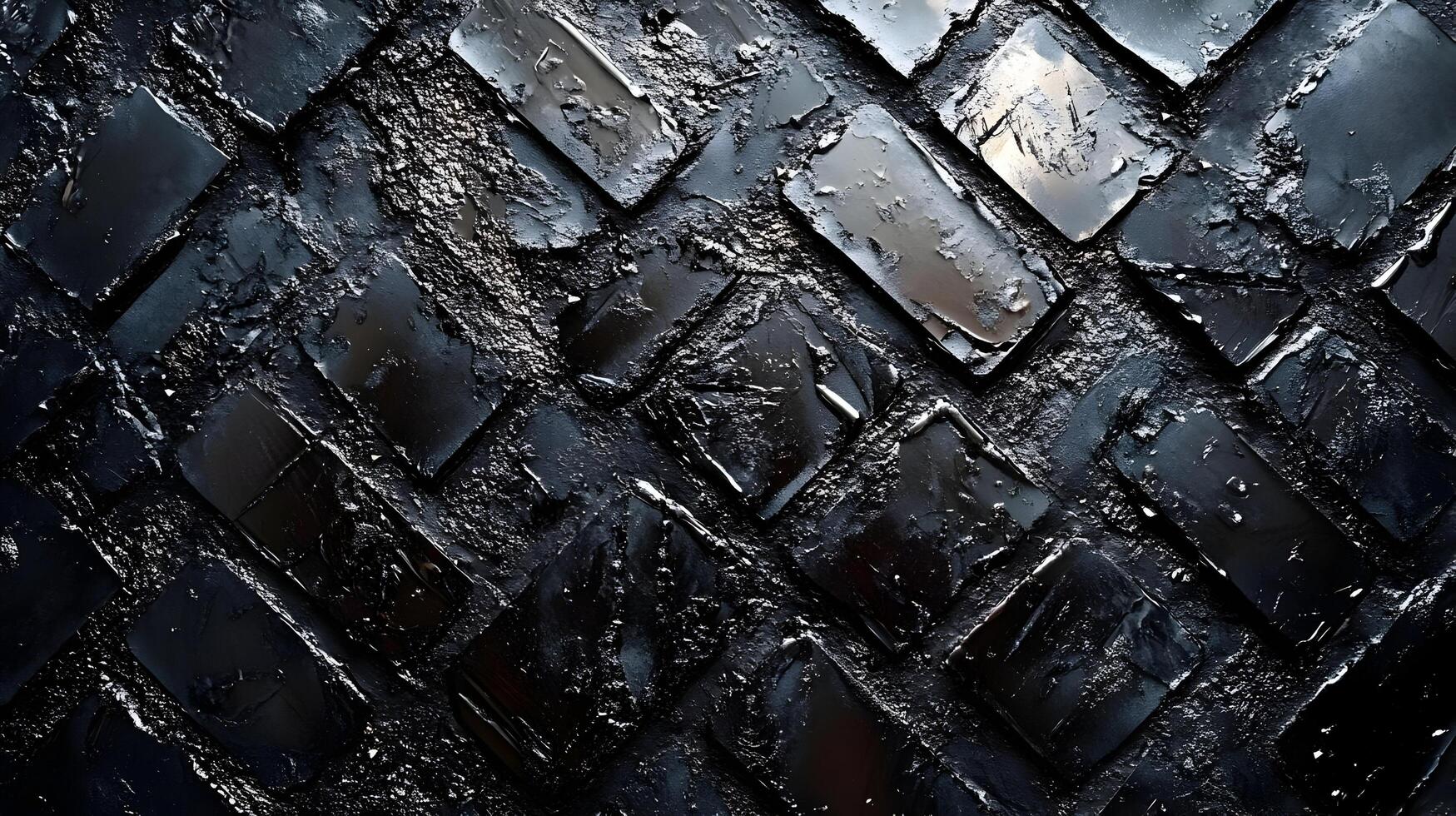 Abstract Black Tiles Background photo