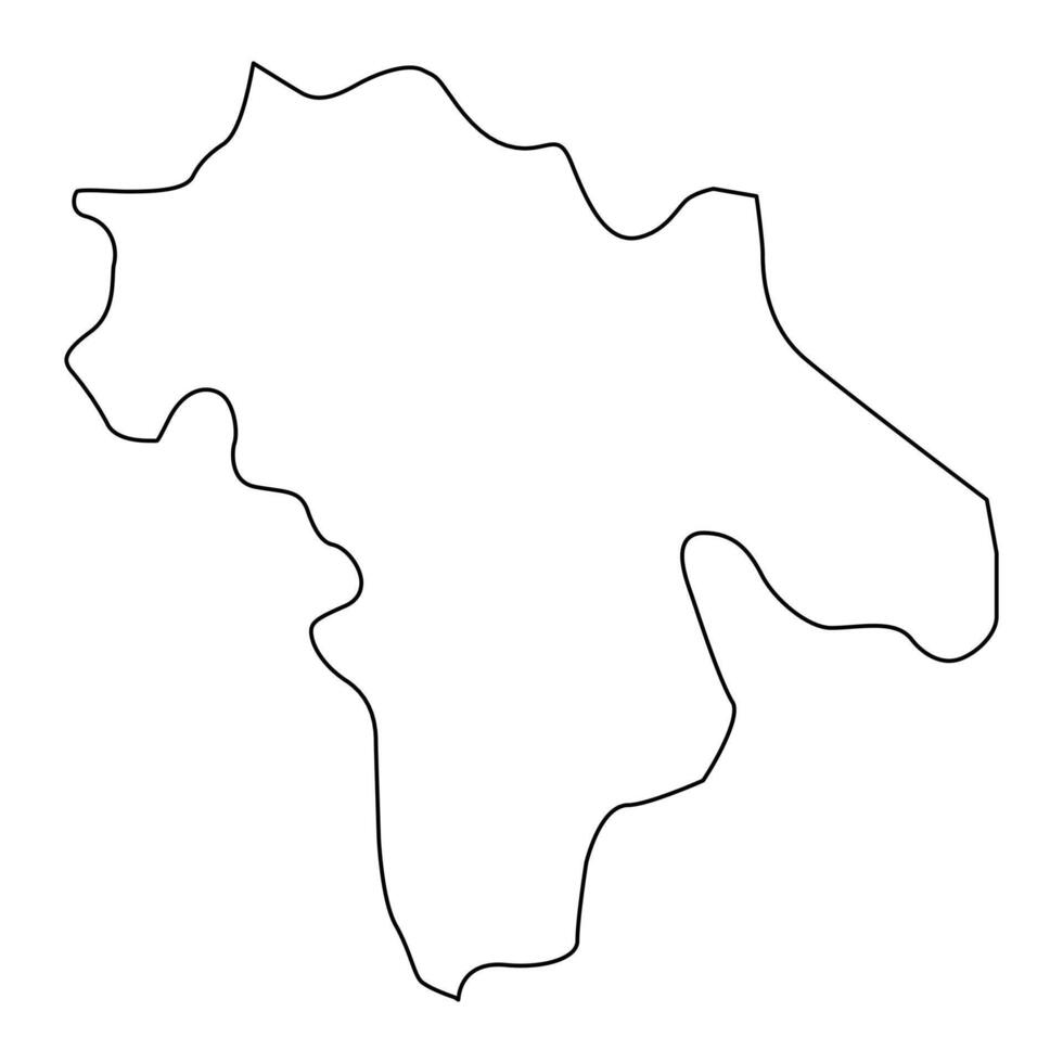 Kohgiluyeh and Boyer Ahmad province map, administrative division of Iran. Vector illustration.