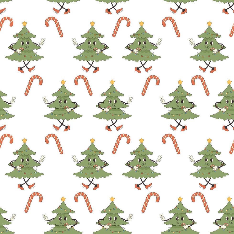 groovy pattern seamless. Christmas xmas new year vector