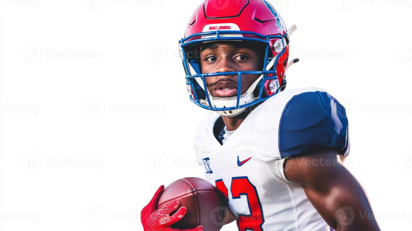 Young Football Player Ready For The Game photo