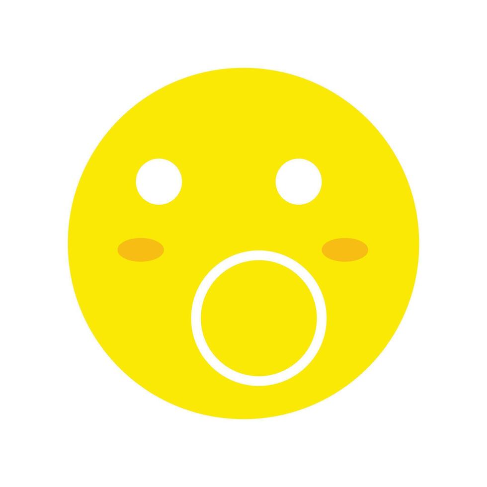 A yellow smiley face with a big nose vector