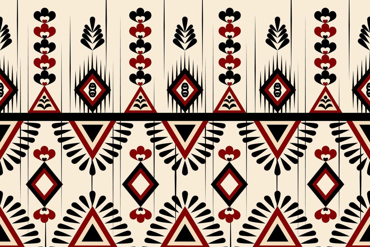 Pattern ethnic design with colors and background vector