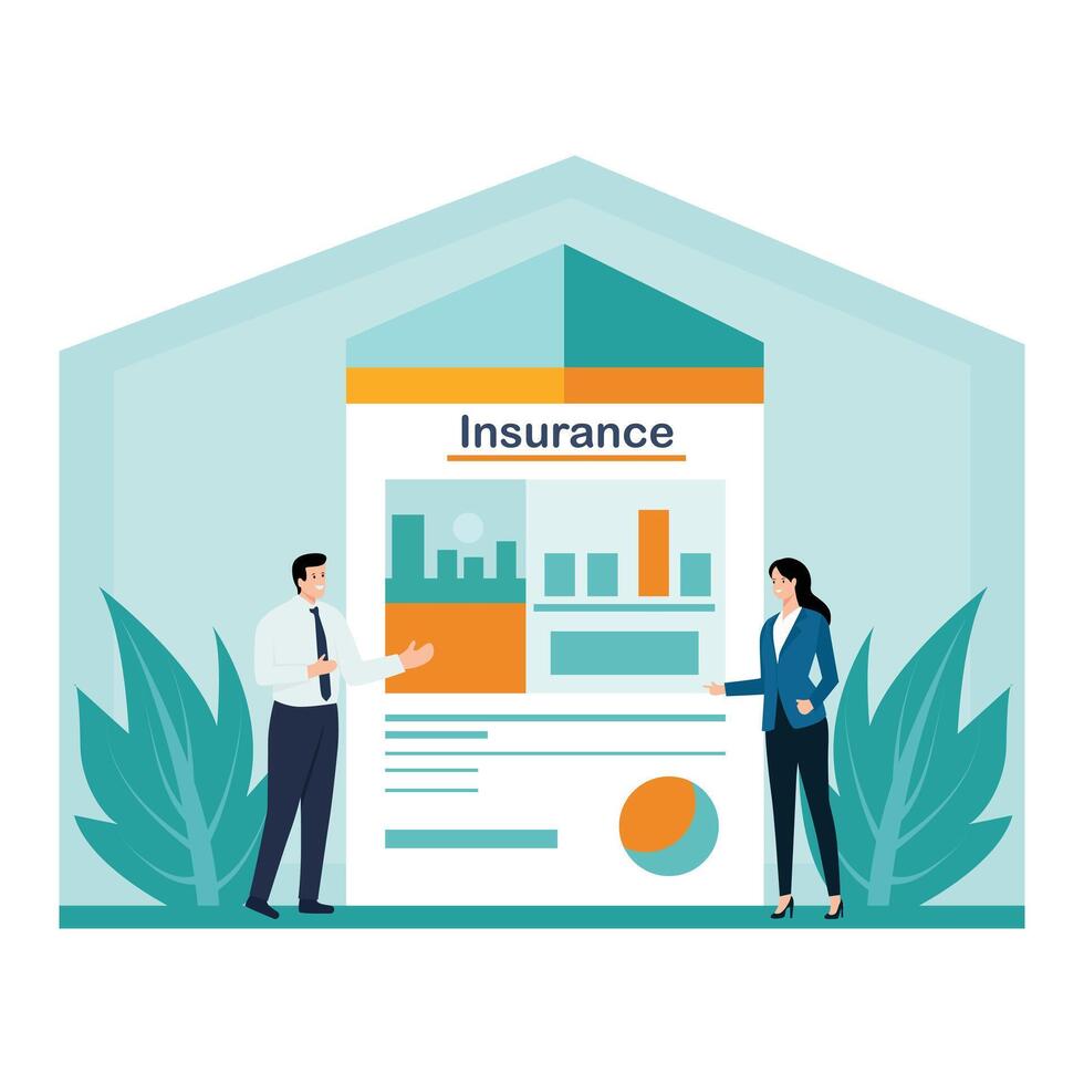 insurance detail illustration vector