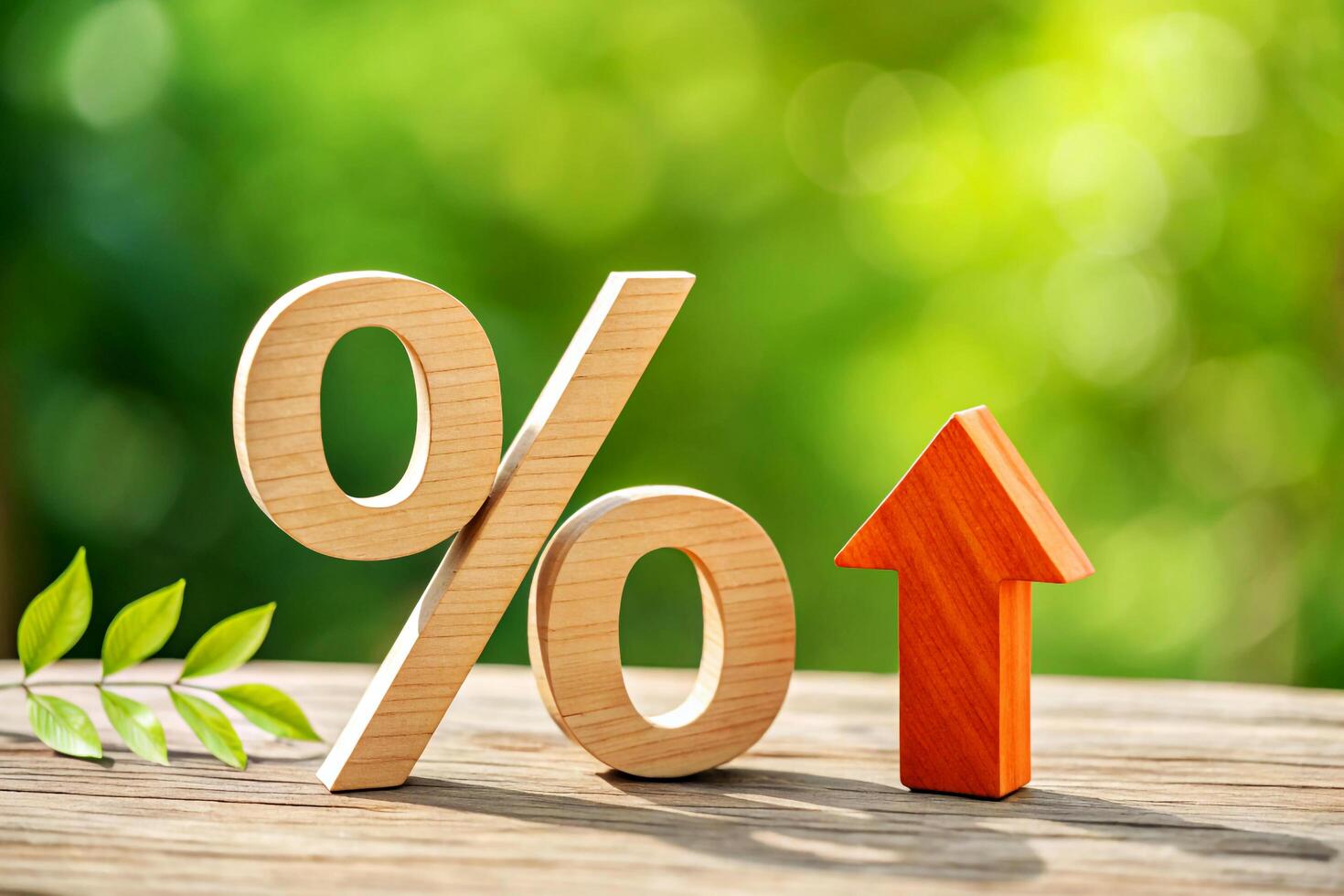 Stock Market Decline with Orange Arrow photo
