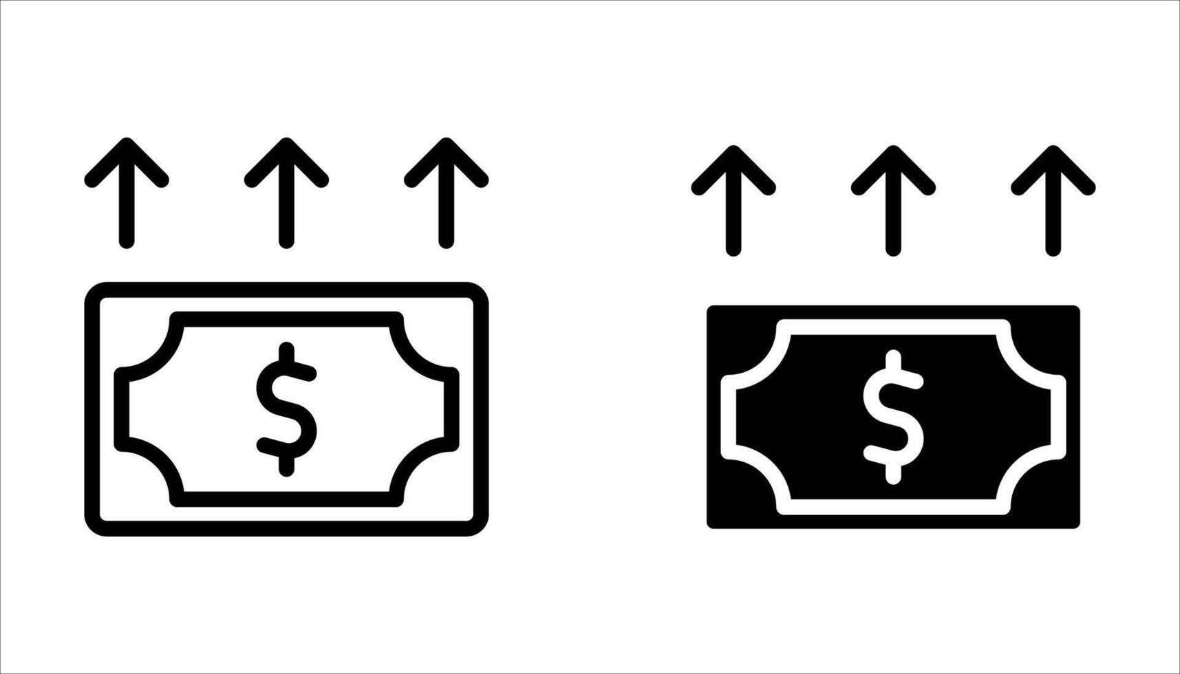 top up icon set on white. vector