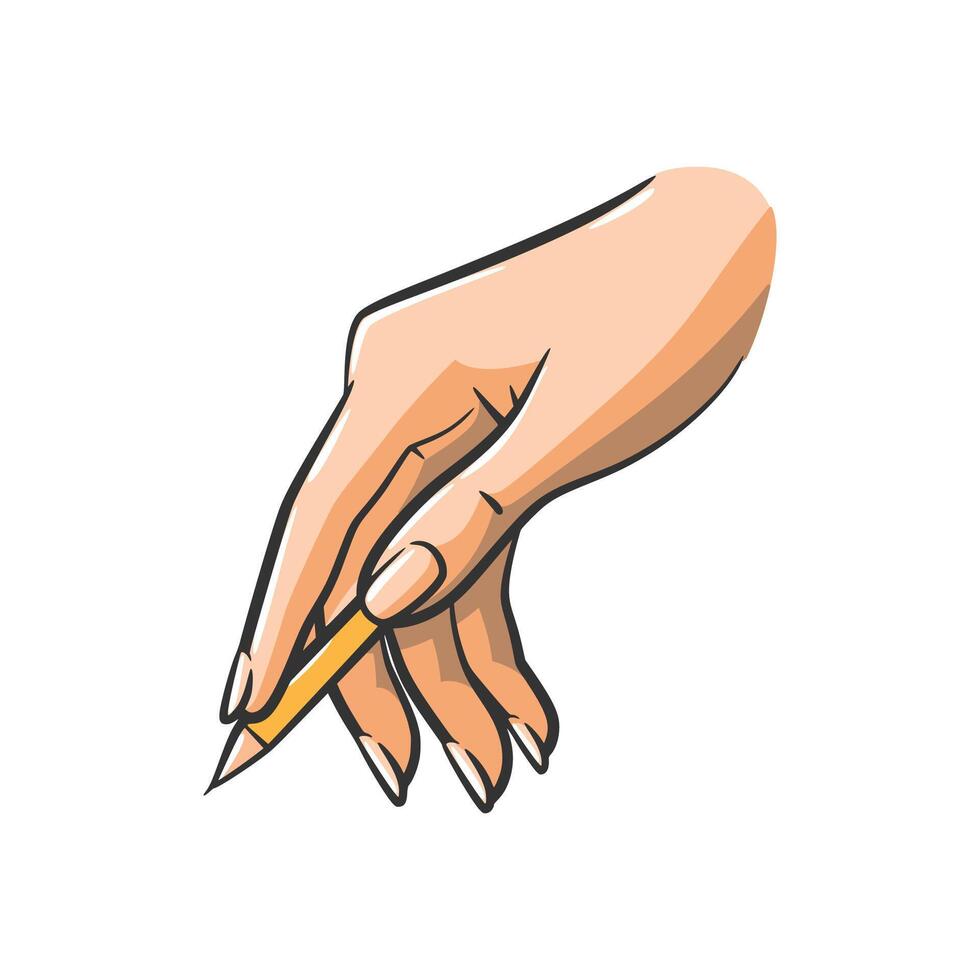 Hand Writing with Pencil - Timeless and Artistic Illustration vector