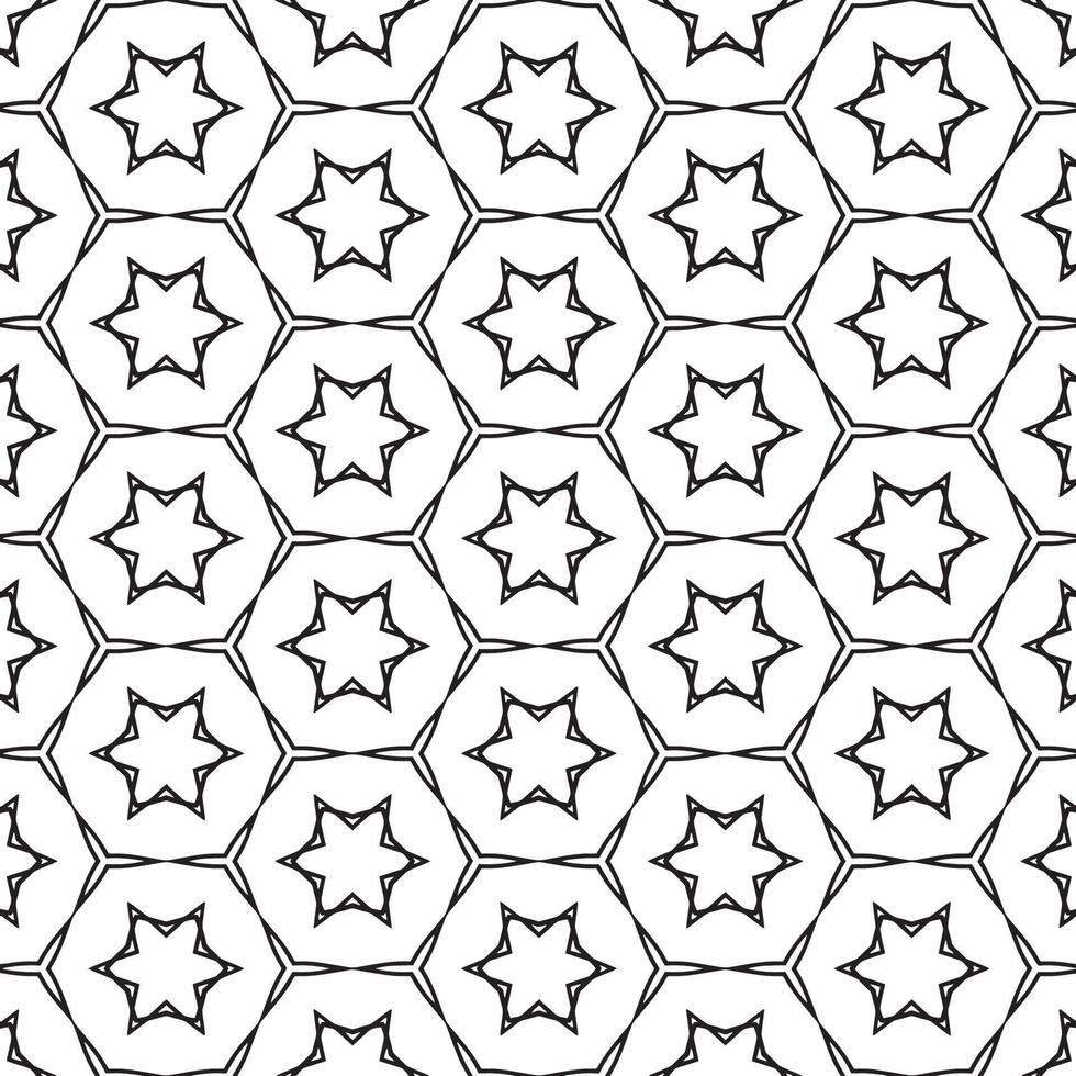 Star pattern background with geometric elements vector