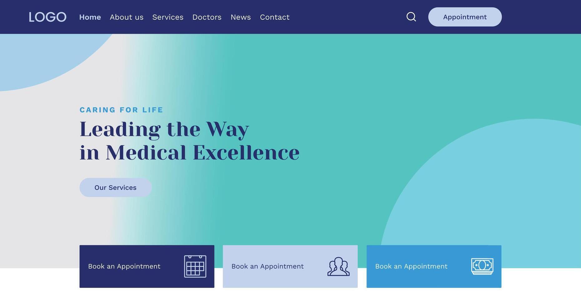 Doctor Consultation Banner and Header Design vector