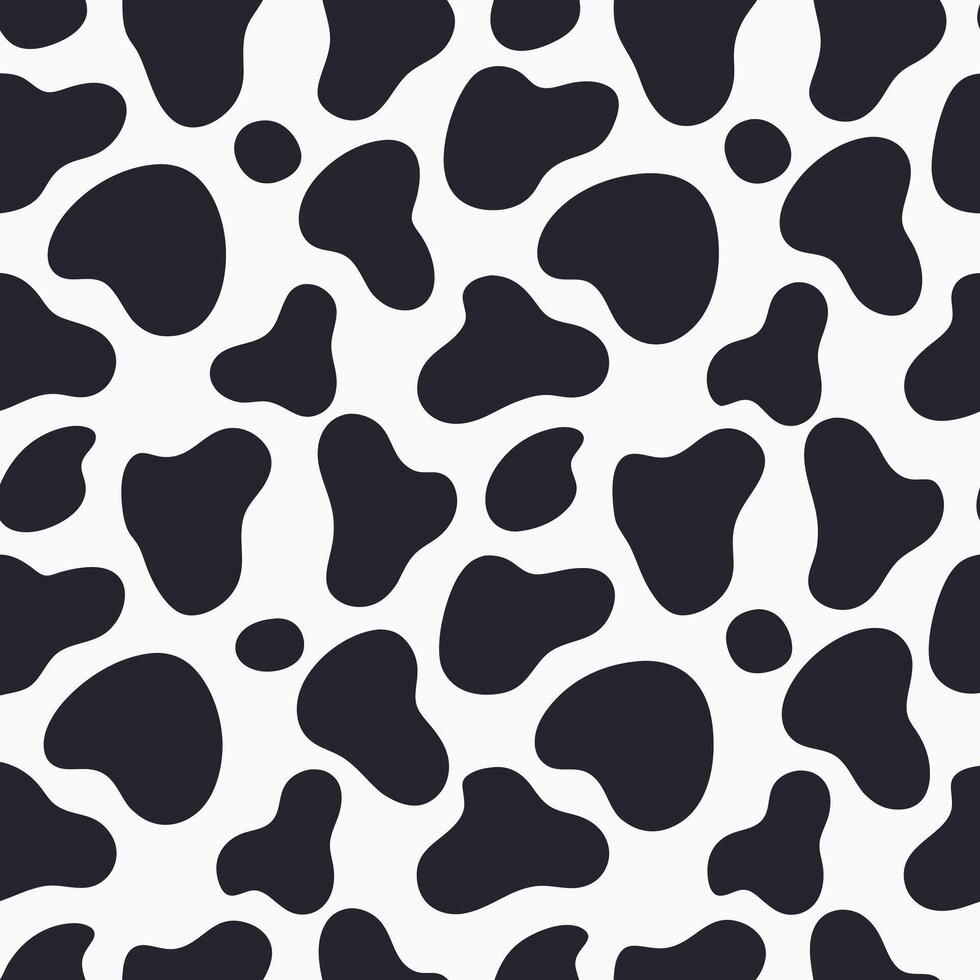 Abstract Cow Print Seamless Pattern vector