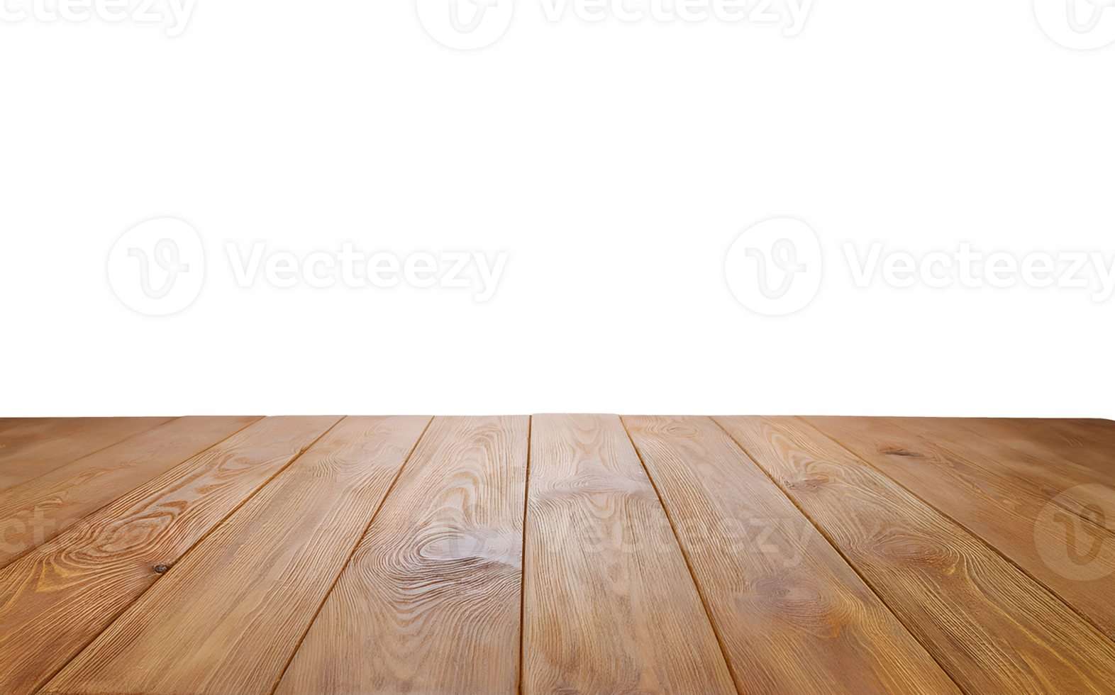 realistic wooden table surface on isolated background png