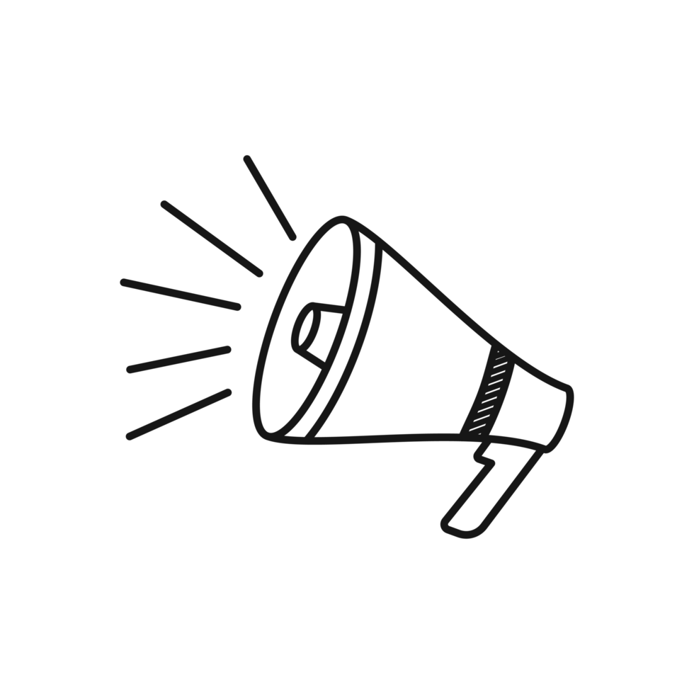 Megaphone simple design png