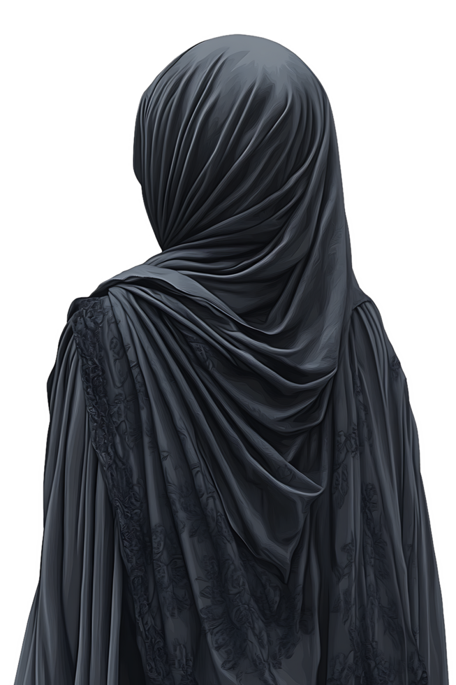 Dark Draped Fabric With Intricate Floral Design png
