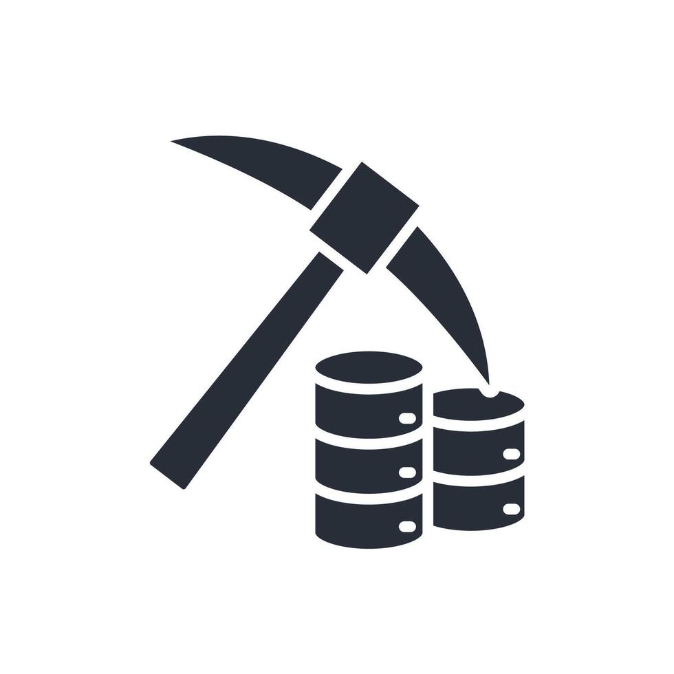 data mining icon.Editable stroke.linear style sign for use web design,logo. vector