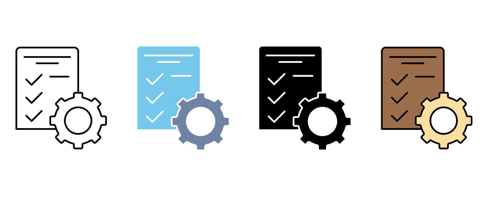 project management concept line icon.. Simple element illustration. project management concept outline symbol design. vector