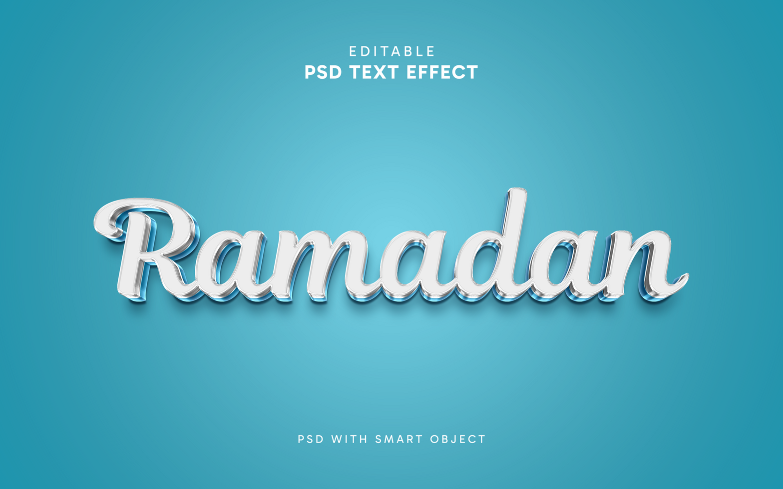 Ramadan Text Effect 1446 Hijriah psd