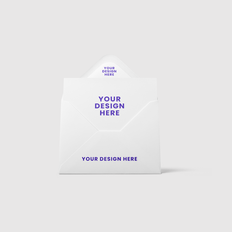 Blank White Envelope Mockup psd
