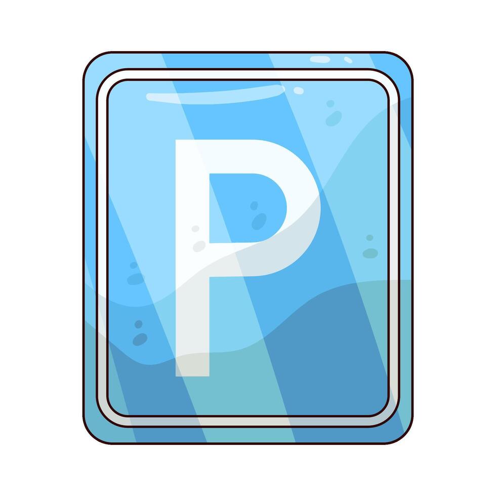 illustration of a parking sign vector