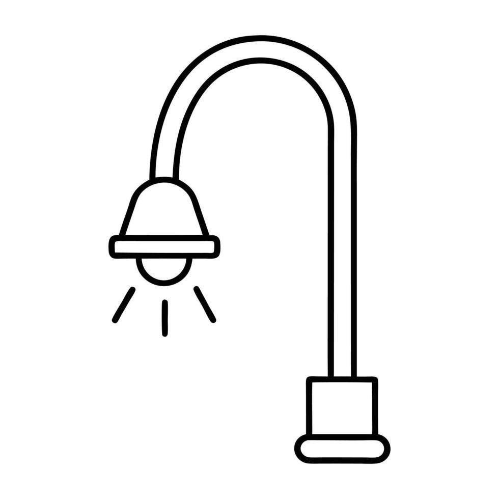 Street Lamp icon image Can be used for Lighting vector