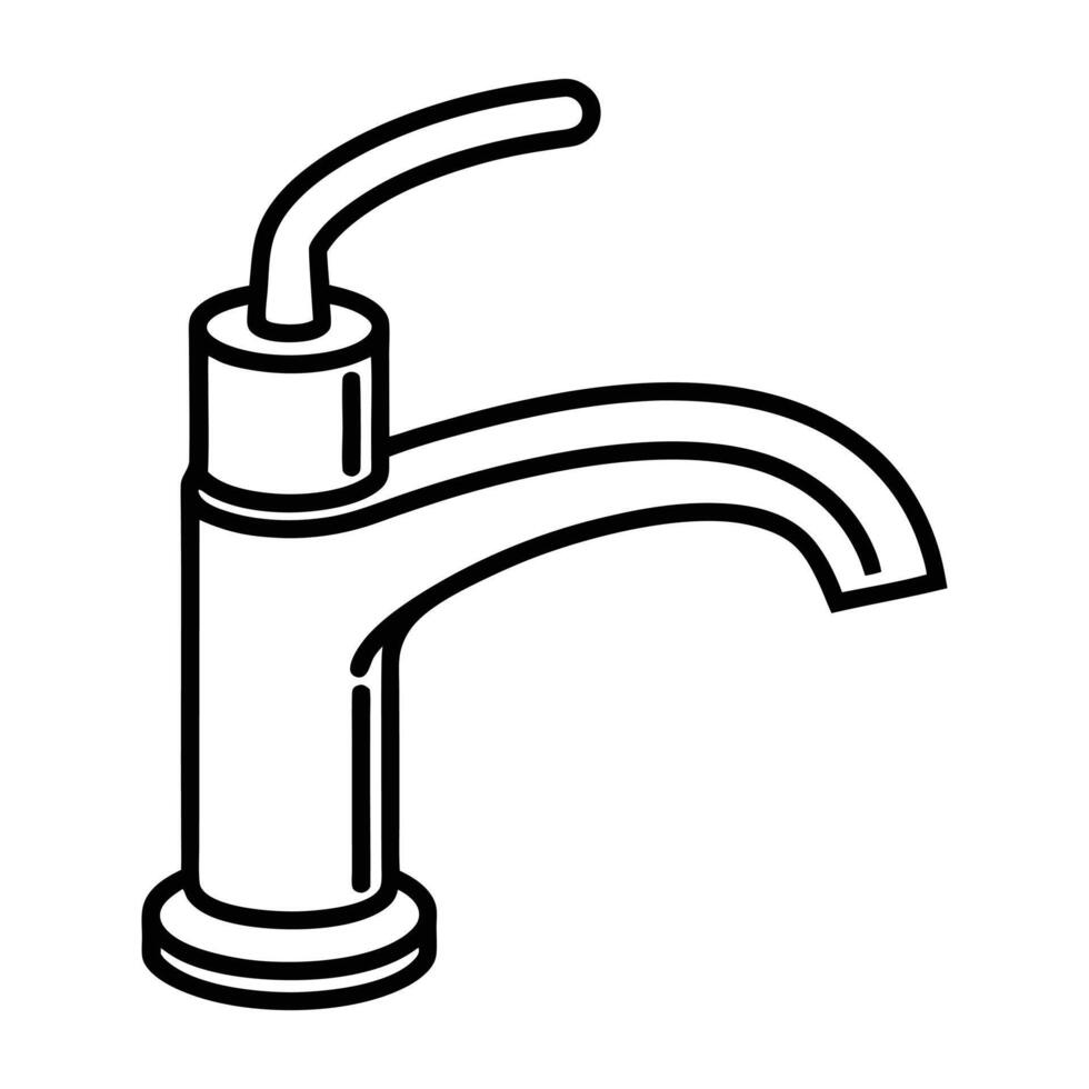 Water tap logo icon vector