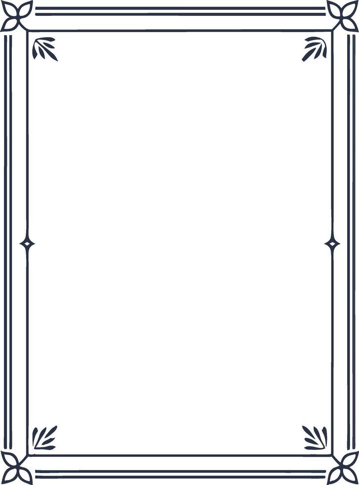 Classic frame border design vector