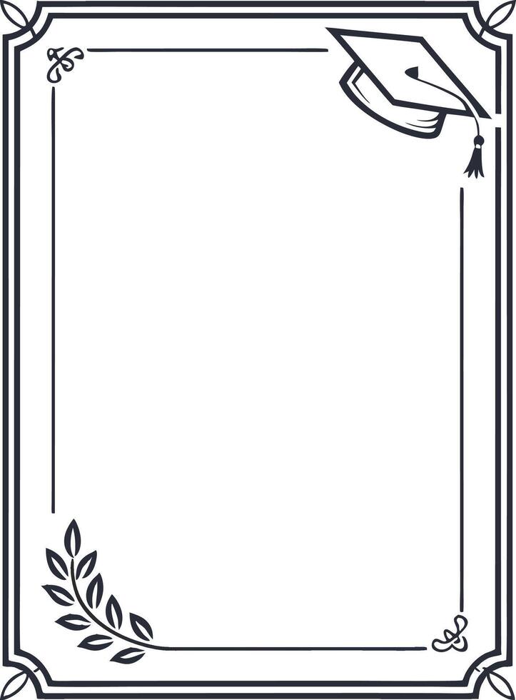 Graduation border Frame vector