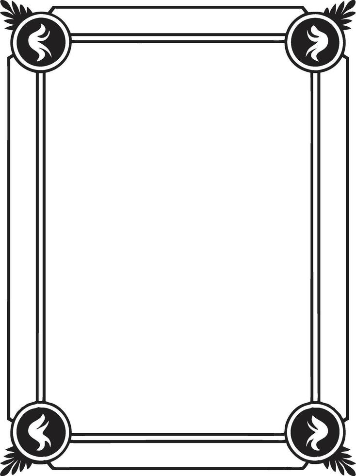 Ornate frame border design vector