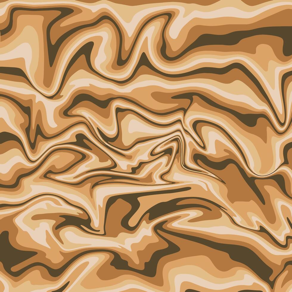 Illustration. Abstract wavy background in yellow and mustard colors. vector