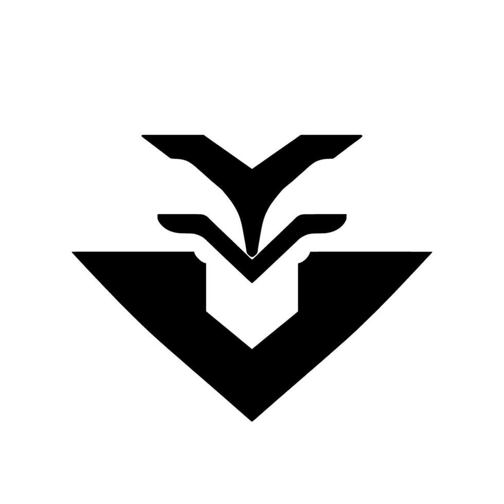 Abstract Black and White Geometric . Minimalist Modern Art Symbol. A creative graphic with bold shapes perfect for or contemporary illustration. vector