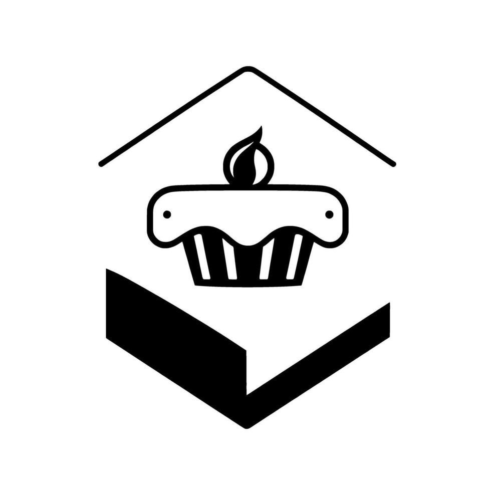 Scrumptious Cupcake. A delightful bakery treat perfect for birthdays or any sweet celebration. Indulge in the sweetness and enjoy this delicious pastry vector