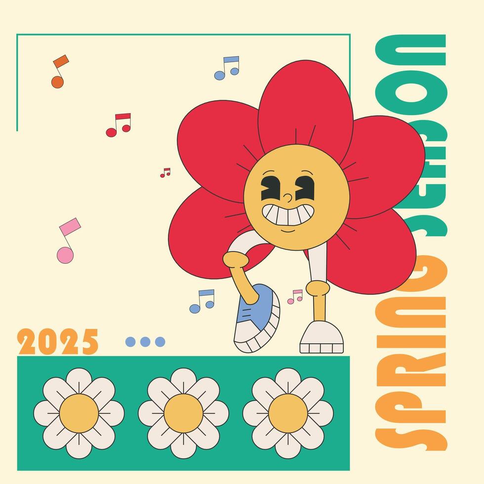 spring feb 2025 vector