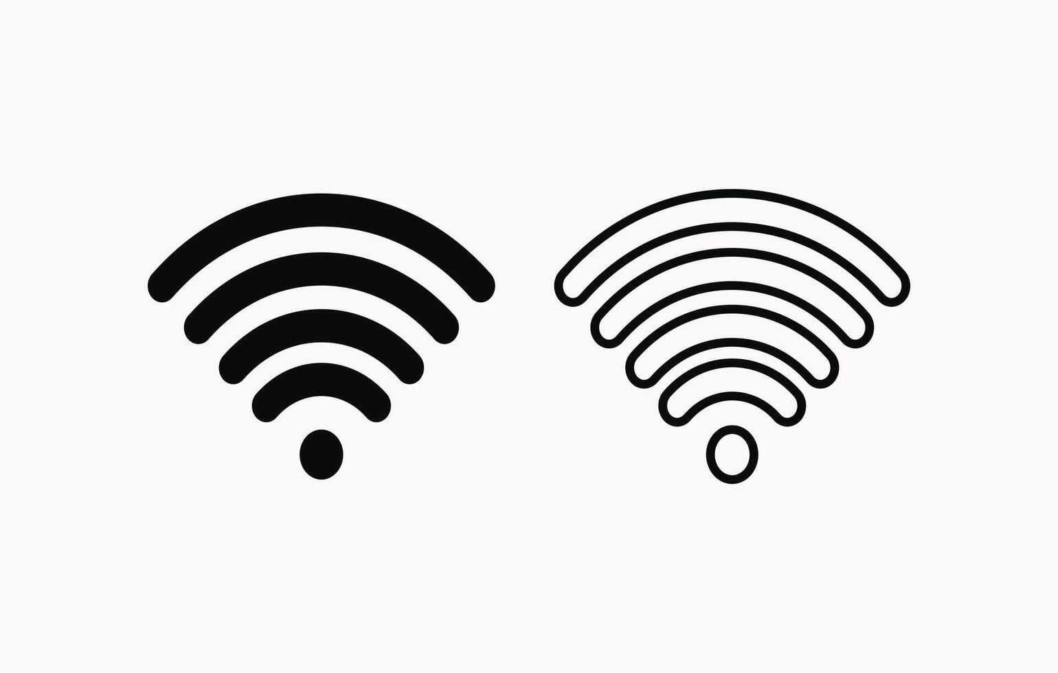 Wifi icon set. signal icon. Wireless icon vector