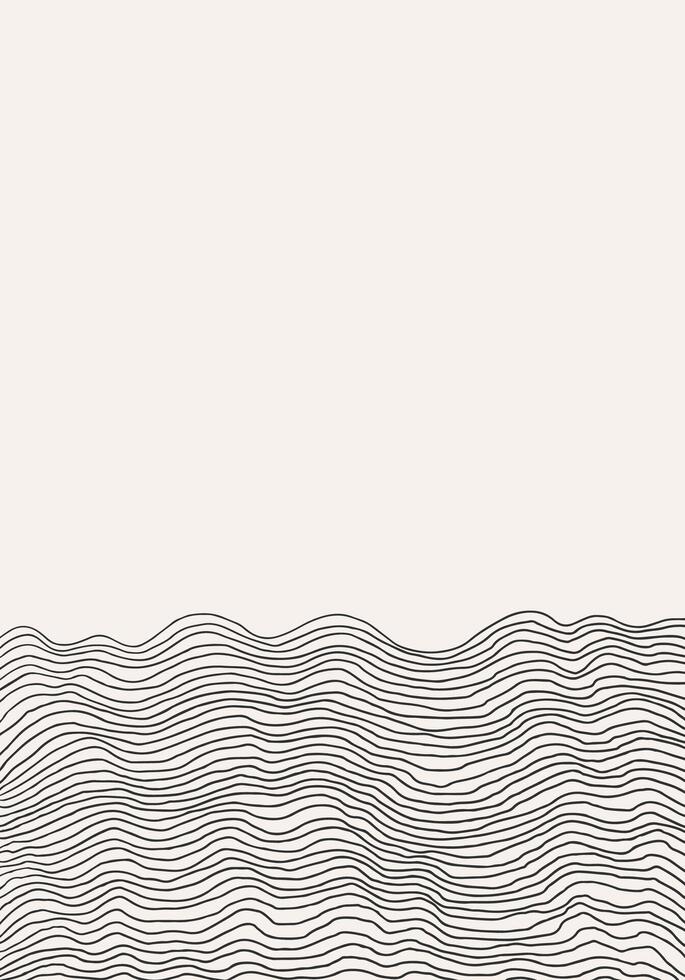 Stylish templates with organic abstract shapes and line vector