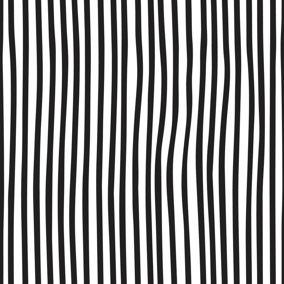 Decorative ornament with handdrawn lines. Grungy ink doodles with stripes. Black and white geometric pattern. Vertical parallel straight brush strokes vector