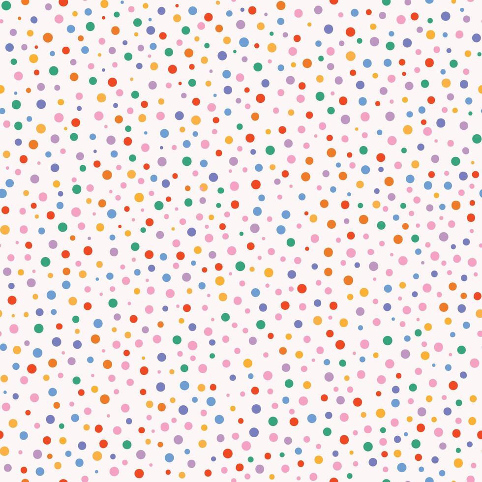 Dots graphic drawn modern pattern. Perfect for child textile or fabrics or wrapping paper. vector