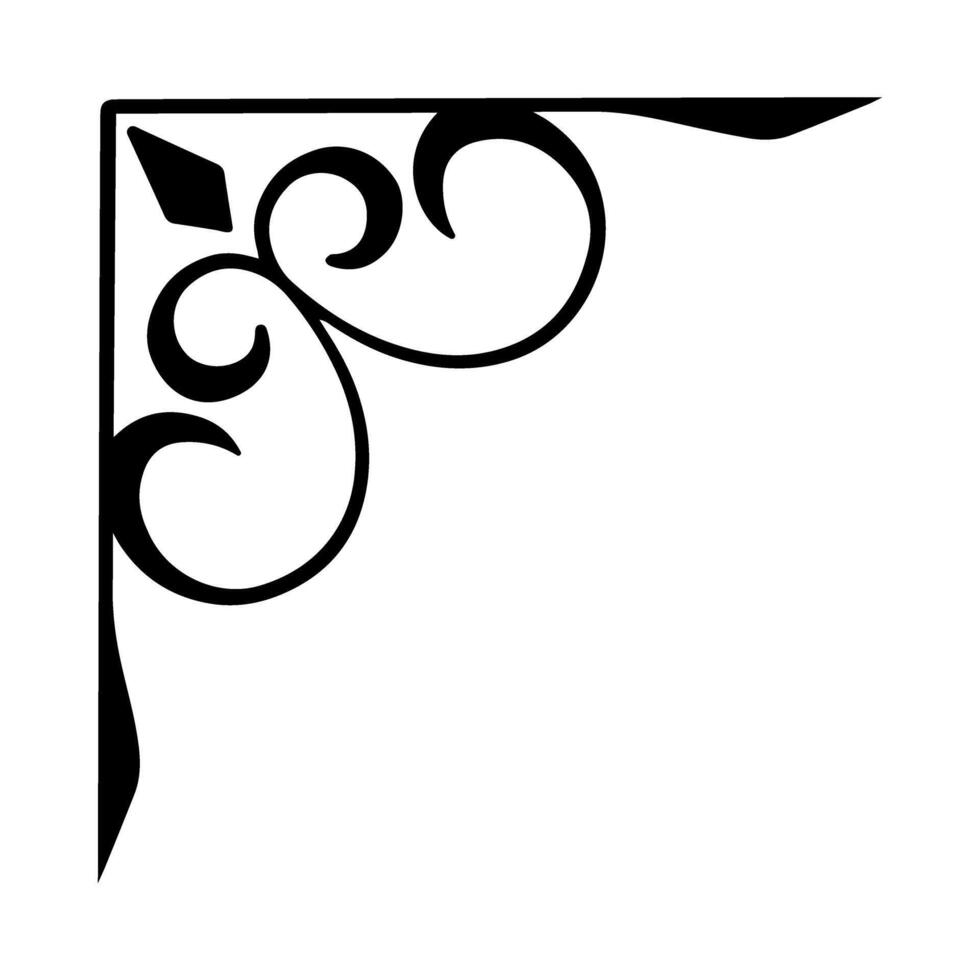 decorative element filigree calligraphy illustration eps 10 vector