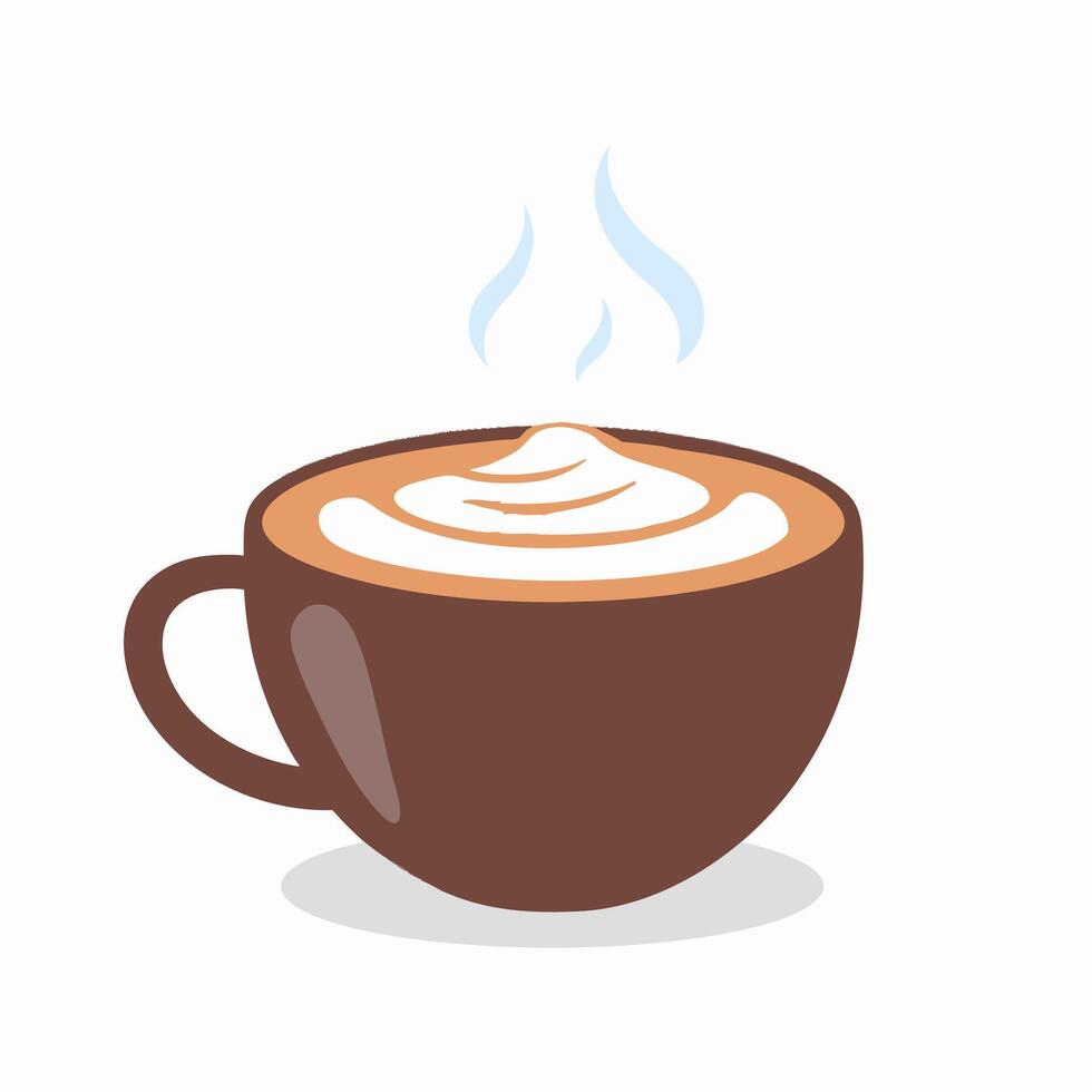 Cup with Milk Foam vector