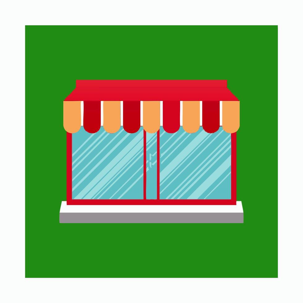 Fashion Store Icon with Display Case vector